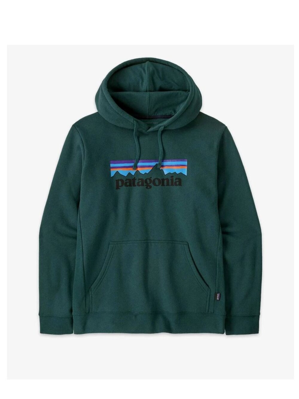 New Men's Patagonia P-6 Logo Uprisal Hoodie Cascade Green Size Medium